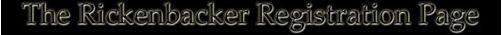 Rickenbacker Registration Page